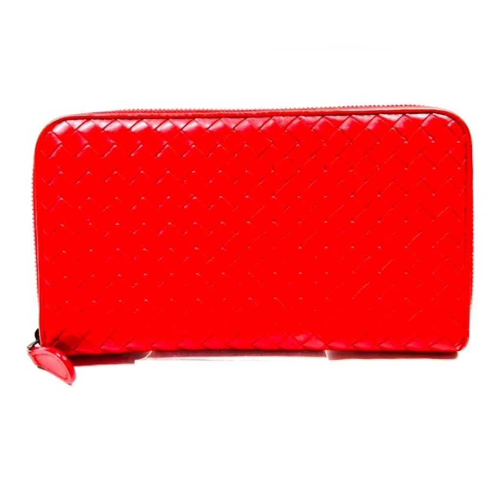 Luxurious Bottega Veneta Round Long Wallet - Genuine NAPA Leather, Excellent